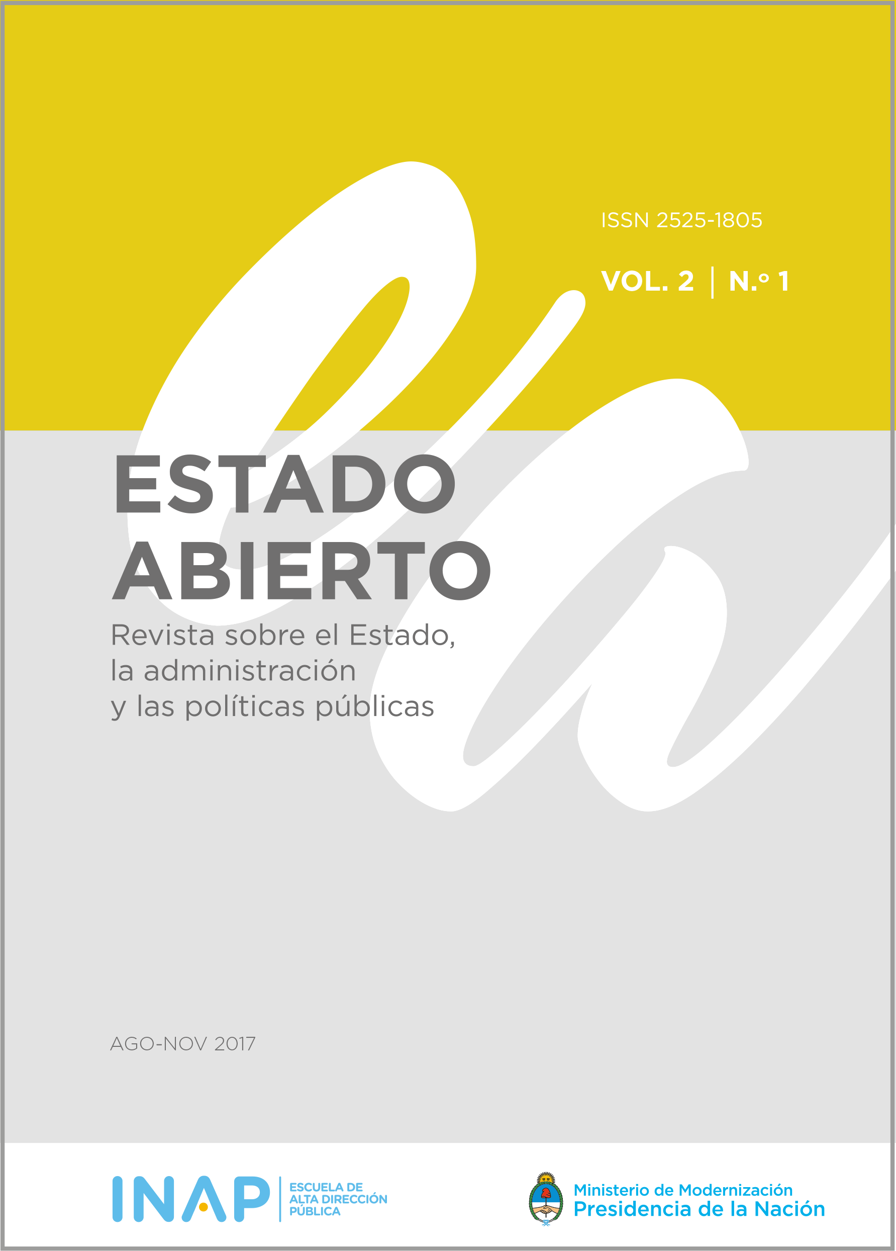 Imagen de la tapa color amarillo de Estado Abierto