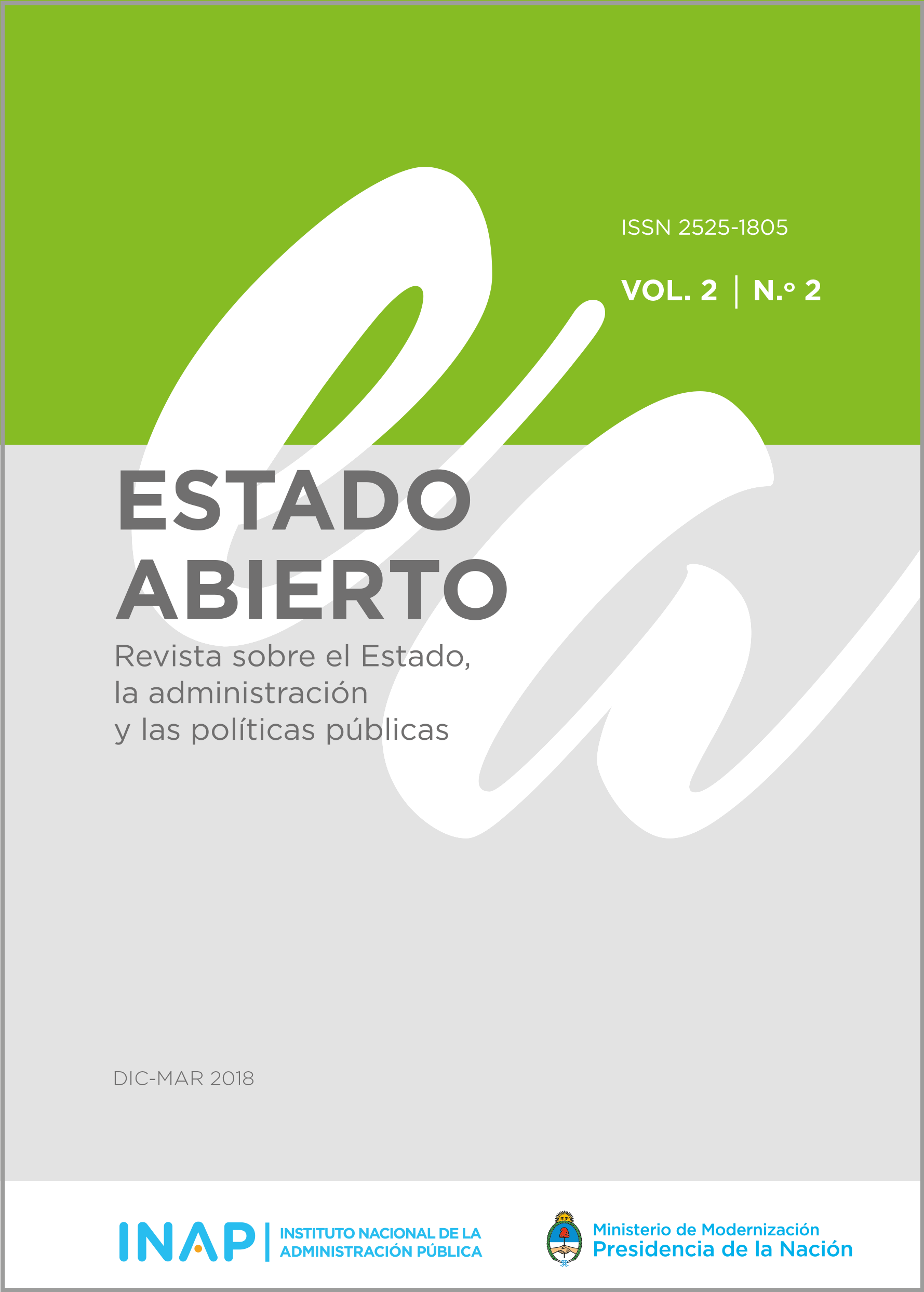 Imagen de la tapa color verde de Estado Abierto